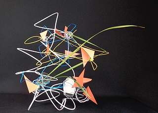 ワイヤーオブジェ作品